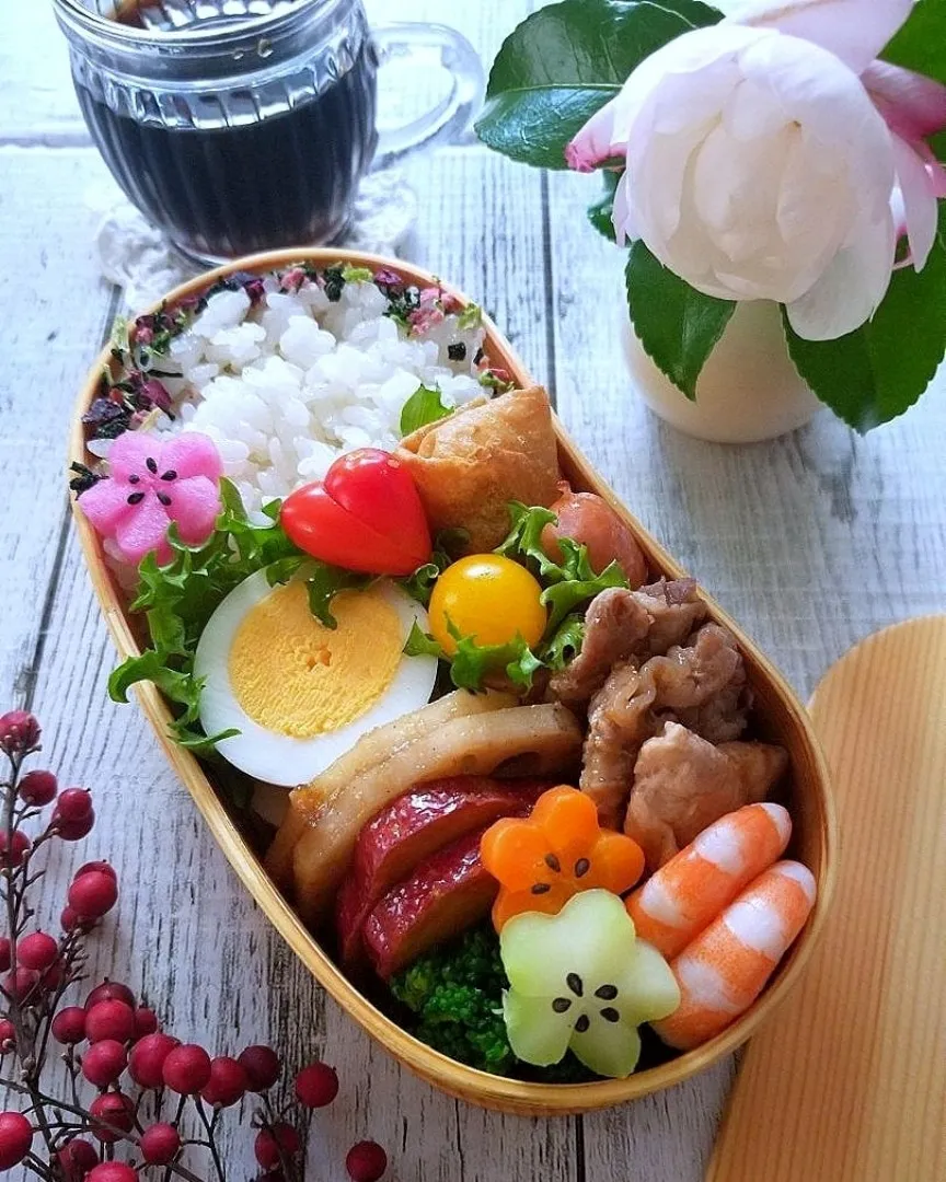 Snapdishの料理写真:甘酢炒め弁当|sugar beansさん