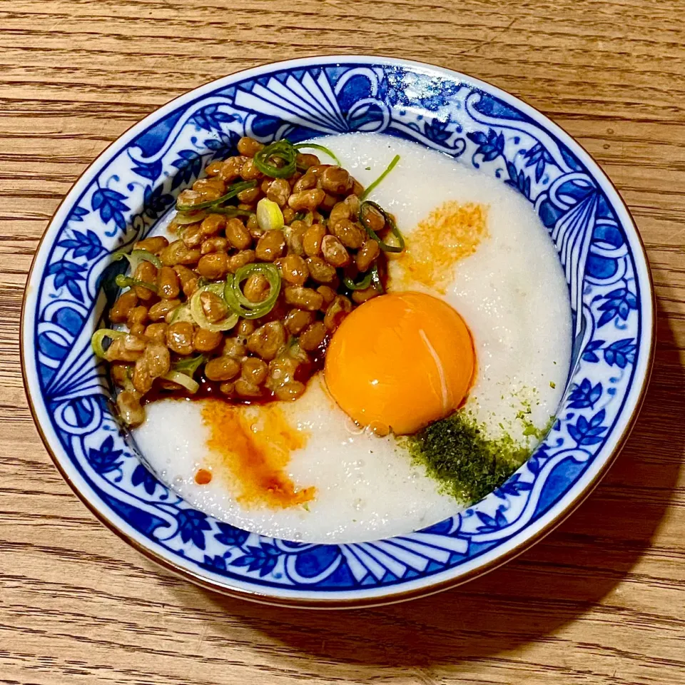 薯蕷納豆と焼魚で朝ごはん・・|ばくあんしゃさん