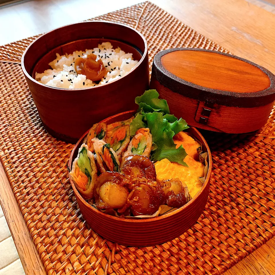 野菜肉巻きと帆立のピリ辛しぐれ煮✴︎|あやみんさん