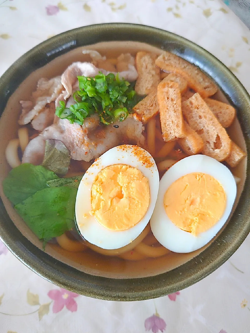 Snapdishの料理写真:夫用朝昼兼のうどん|🍒ふみりん🍒さん