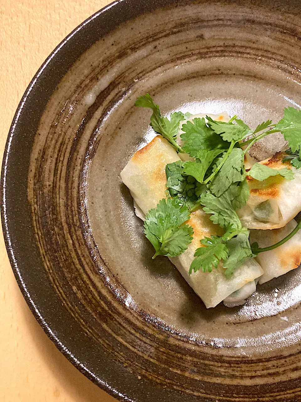 海老とパクチーとチーズの春まき|まなさん