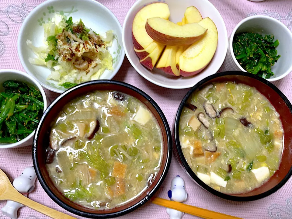 寒いので♪温まる雑炊晩ごはん ~(^^)❤︎|いつくしみちゃんさん