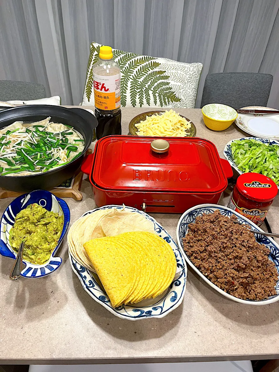 タコス🌮！水餃子鍋🍲！|Mayumiさん