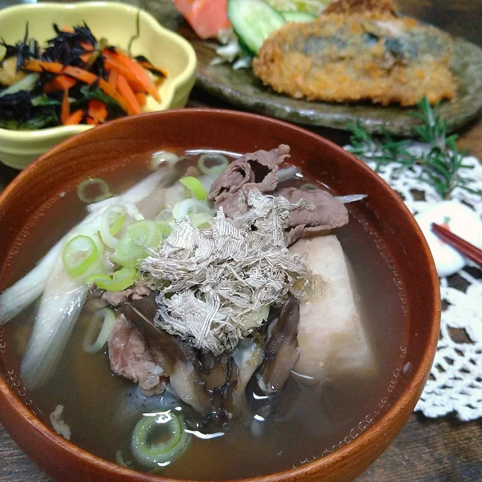 Snapdishの料理写真:ぽっちさんの料理 山形の芋煮(内陸風)|とまと🍅さん