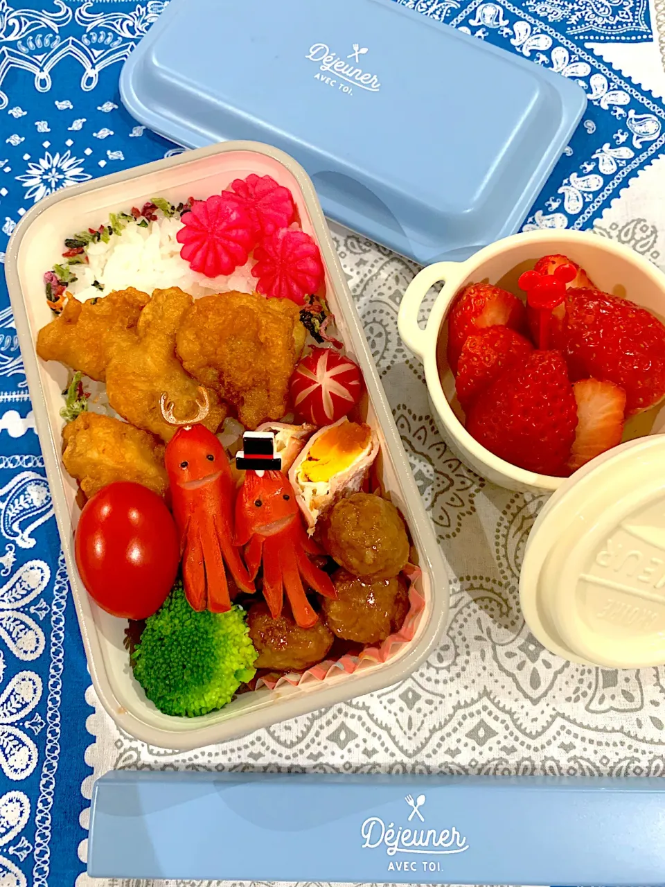 Snapdishの料理写真:2021.12.17 今日の娘弁当♡|mieさん