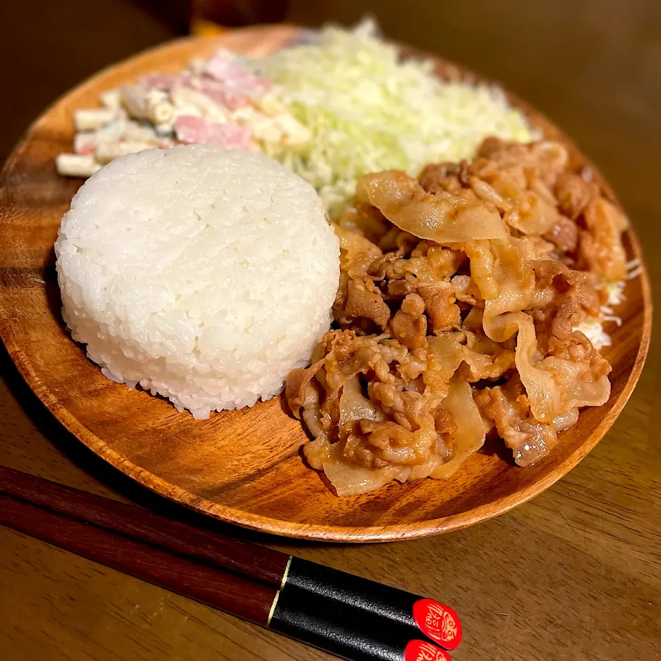 豚生姜焼きワンプレート|ナガマンさん