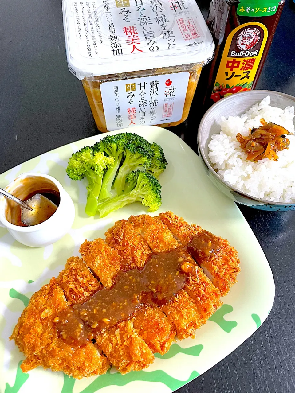 万能味ソースでとんかつランチ|chilipeさん