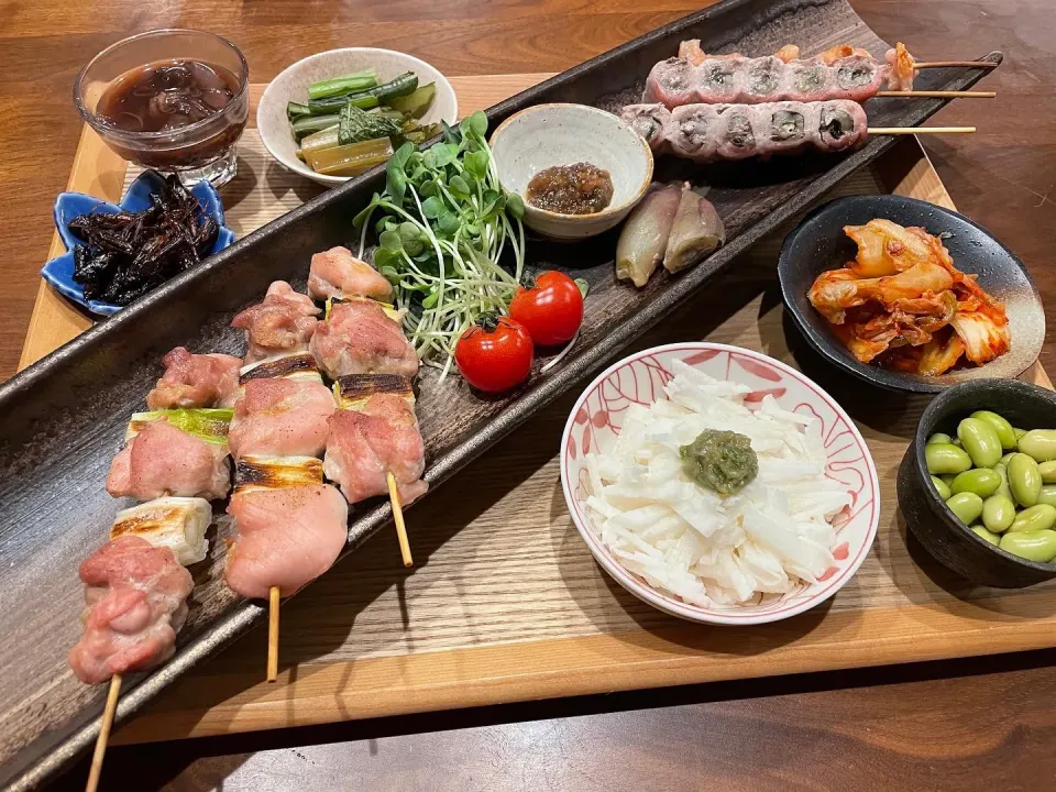 焼き鳥と焼き豚|さあママさん