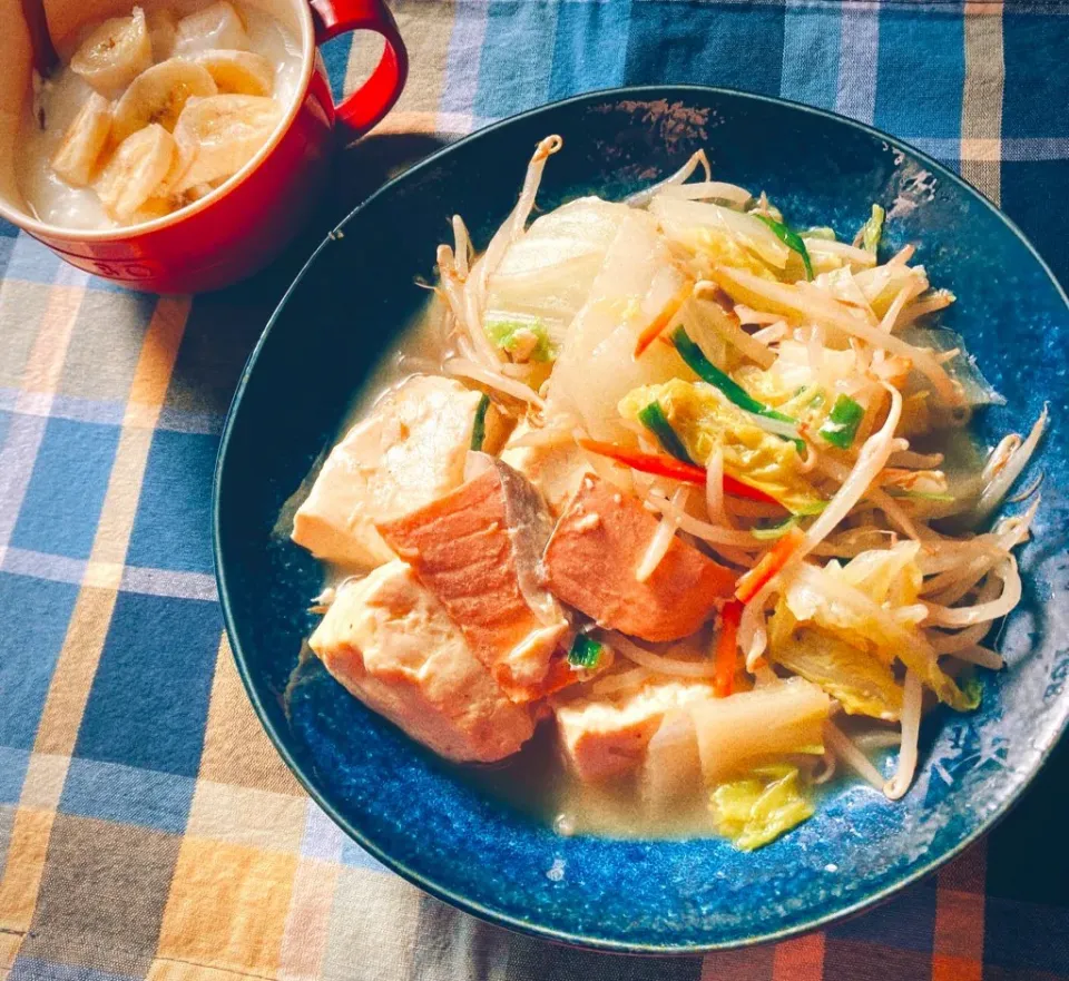 朝ごはん(鍋の残り)|花玉子さん