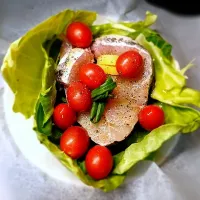 Steamed fish fillet with cabbage & fruit tomatoes for cooking methods can be seen at #YT Rainbow Content#|Memes Firmansyahさん