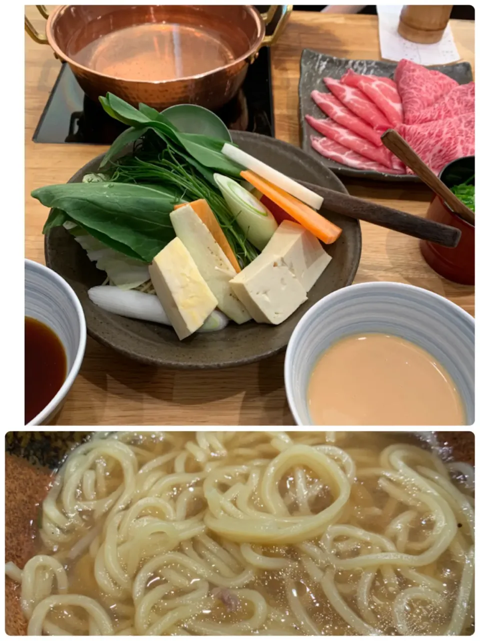 しゃぶしゃぶ✨〆のラーメンがまた美味しい‼️そしてここのご飯がいつも美味しい。今日もお代わりしました😊|tamemitiさん