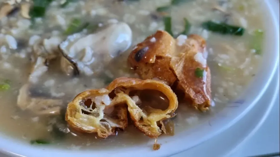 oyster congee|steven z.y.さん