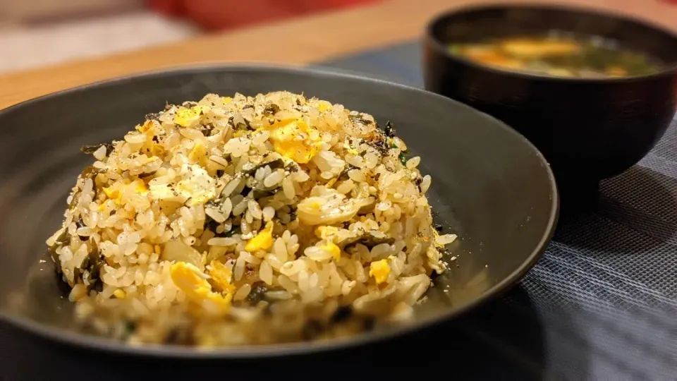 高菜チャーハン〜
の晩ごはん✨|kaz(*･ω･)さん