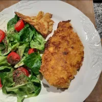 Cornflakes Chicken with green Salad|Claudioさん