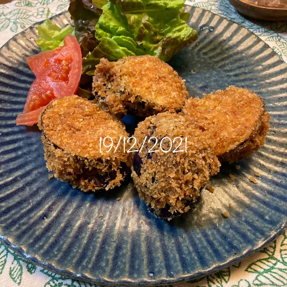 茄子の挟み揚げ|友さん