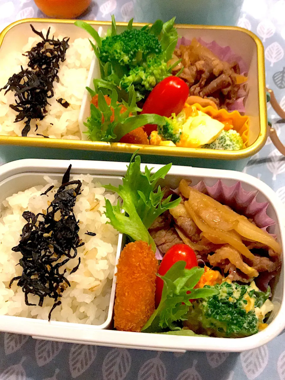 Snapdishの料理写真:2021.12.20  ＊今日のお弁当＊焼肉＆たまごとブロッコリーのサラダ＊|rinrin*mama*さん