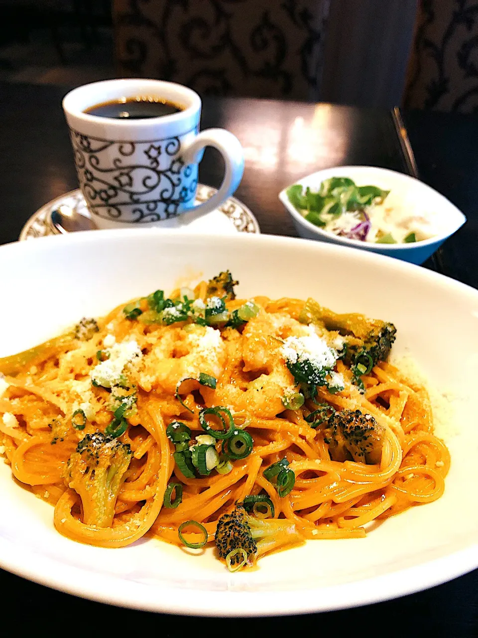 海老トマトクリームパスタランチ|Perritoさん