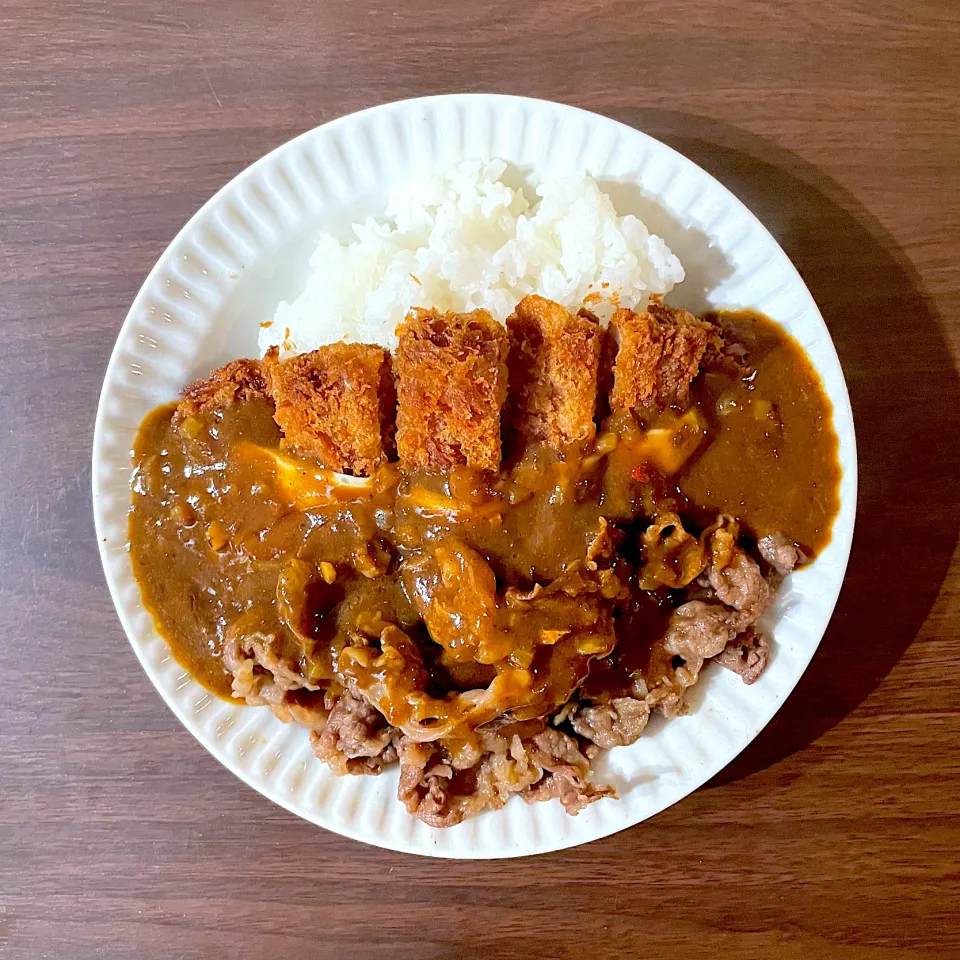 カツチーズ牛すきジャワカレー|dashi menjiroさん