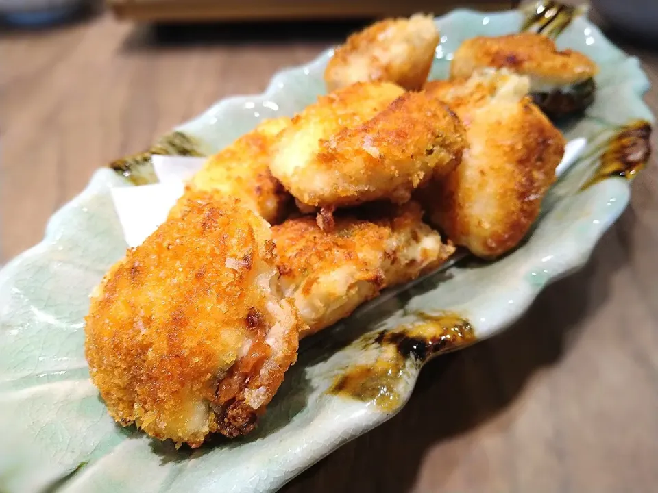 鶏むね肉の梅しそチーズ挟み揚げ|古尾谷りかこさん