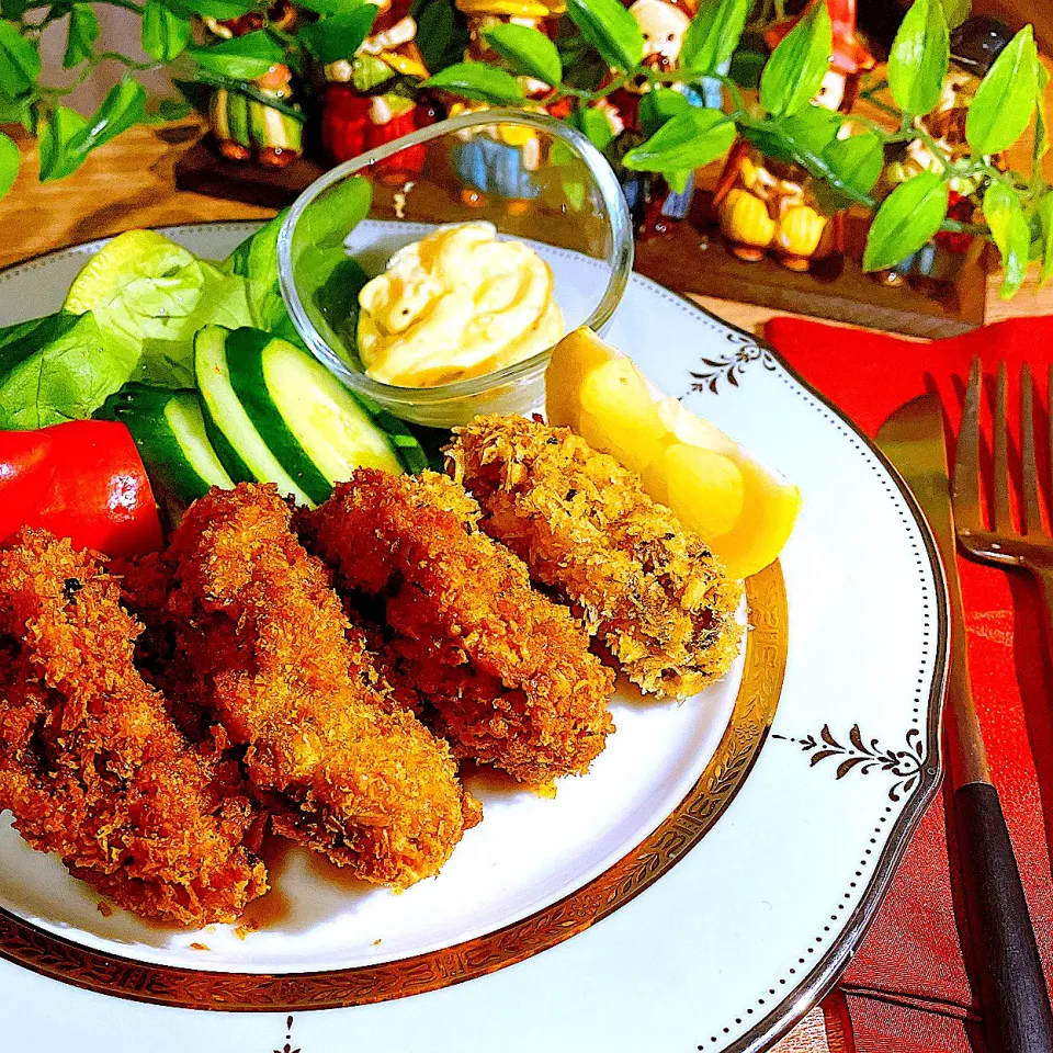 心💕もあたたまる街の洋食屋さん風　カキフライ🍽|Sの食卓さん