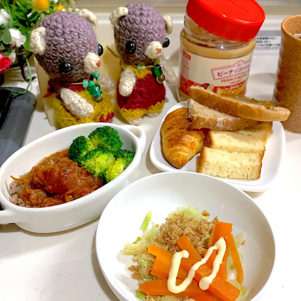 Snapdishの料理写真:朝ごぱん(^-^)|chagashiさん