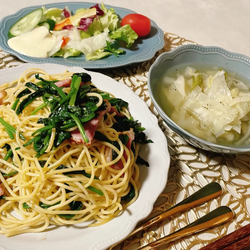 ハムとほうれん草の和風パスタ|junkoさん