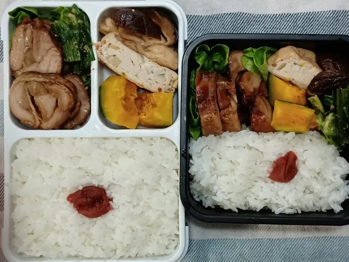 Snapdishの料理写真:チキンロールなど茶色の弁当|ぱいんてーるさん