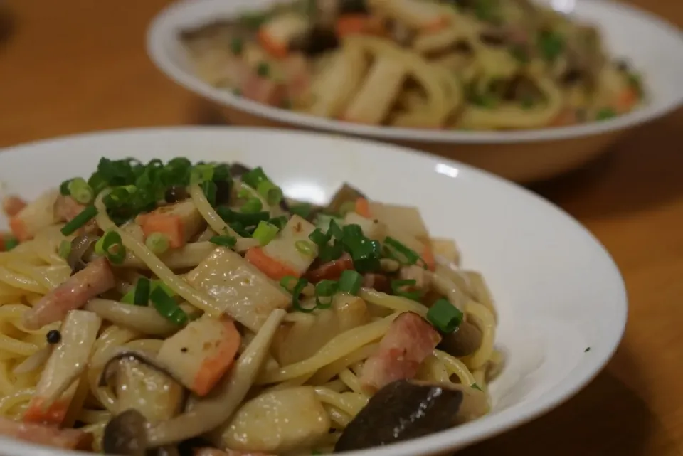 頂いた蒲鉾で！！柚子胡椒パスタ|こたろーさん