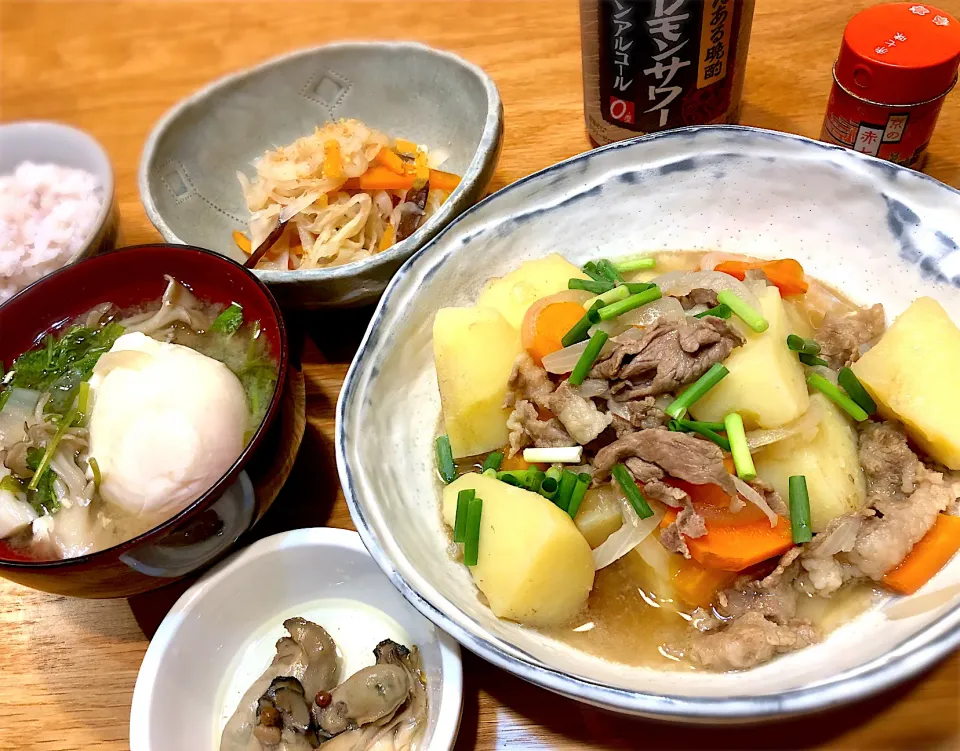 肉じゃが　切り干し大根煮物|じゅんさんさん