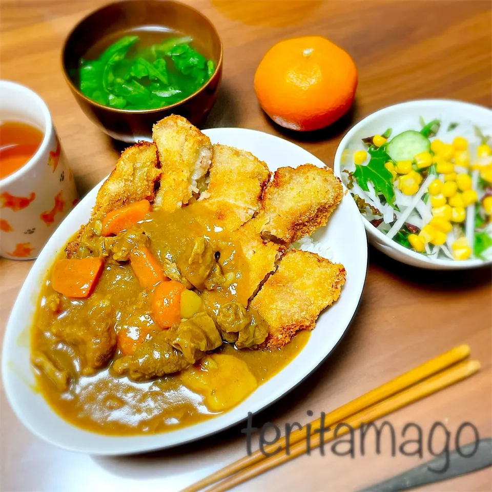 Snapdishの料理写真:カツカレー|teritamagoさん