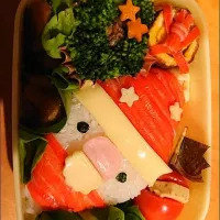 Snapdishの料理写真:クリスマスのサンタ弁当🎅|ぽちゃマクさん