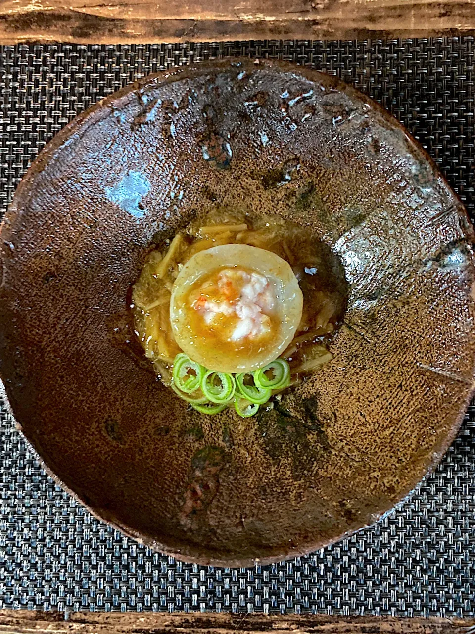 Snapdishの料理写真:海老大根蒸し煮蟹あんかけ　熱燗のおつまみ|栃倉 直人さん