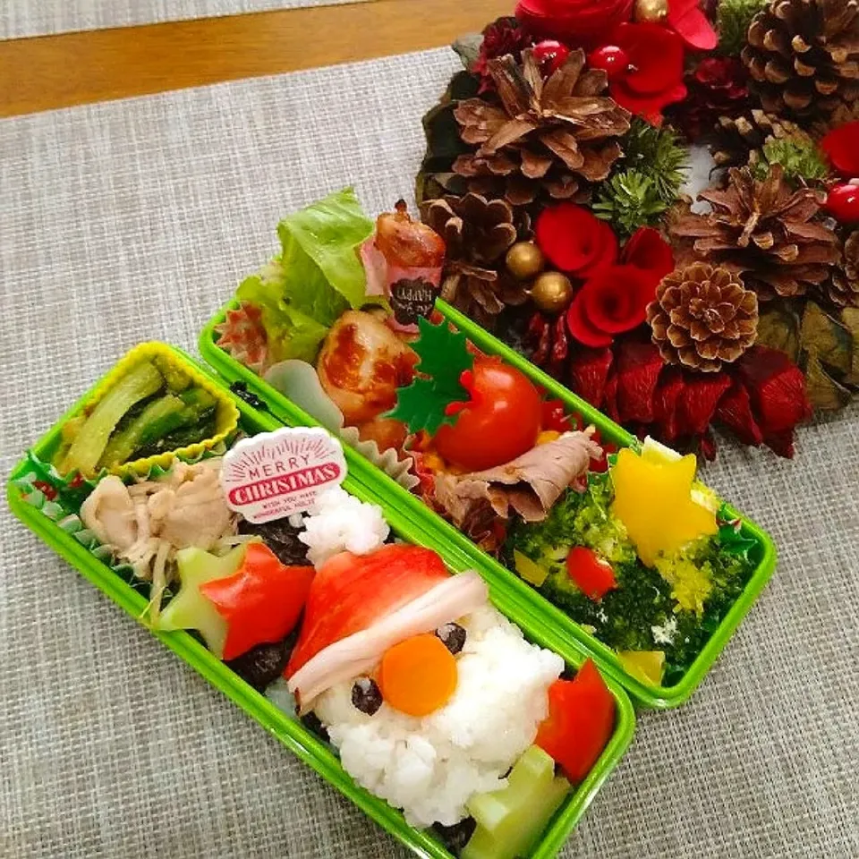 イブのサンタおにぎり弁当|Reikoさん