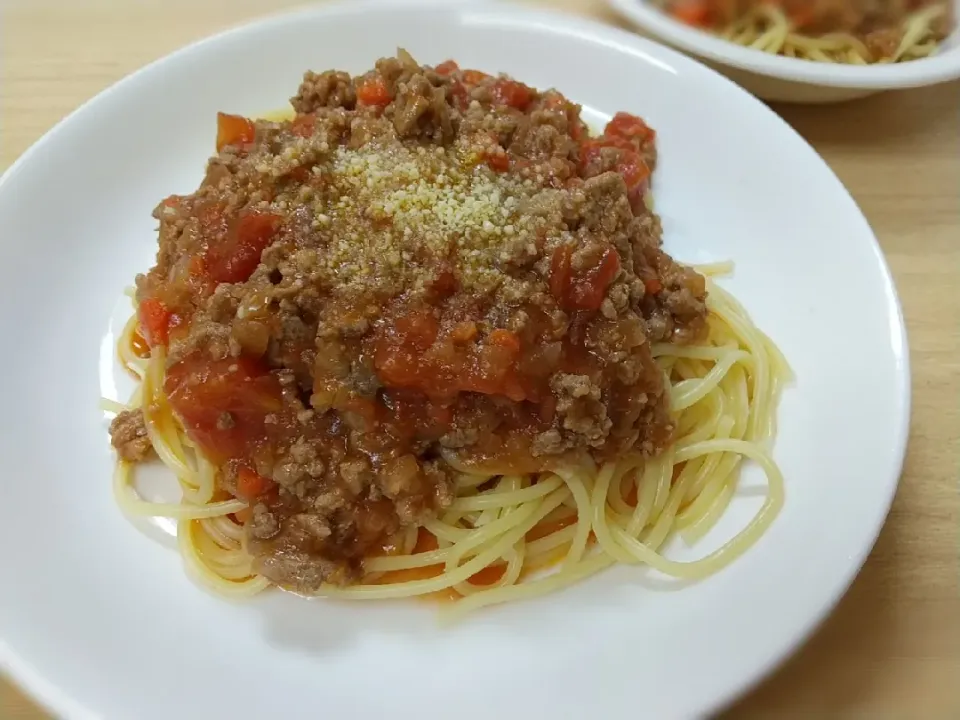 Snapdishの料理写真:ミートソースパスタ|oliveさん