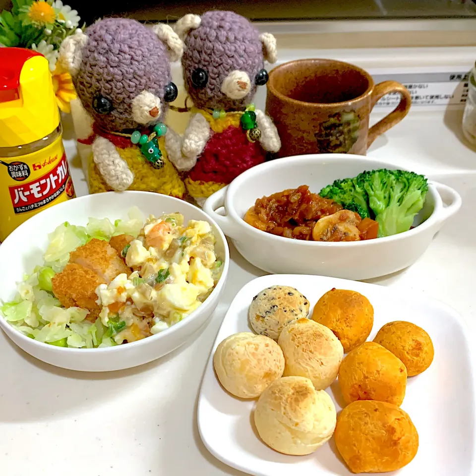 Snapdishの料理写真:お昼ごぱん( ・∇・)|chagashiさん