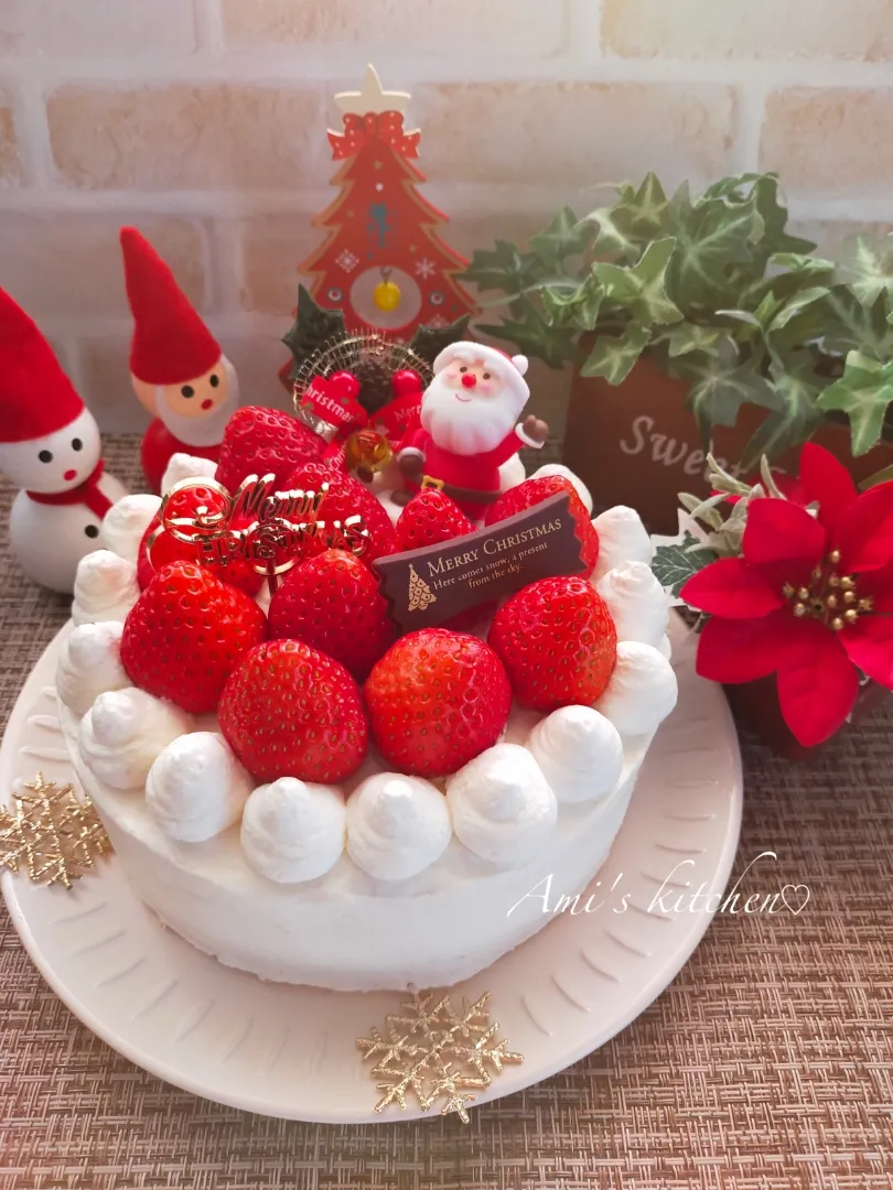 苺🍓のクリスマスケーキ🎅🎄🎂|あみさん