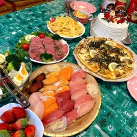 Snapdishの料理写真:クリスマスパーティ|湯山亜理紗さん