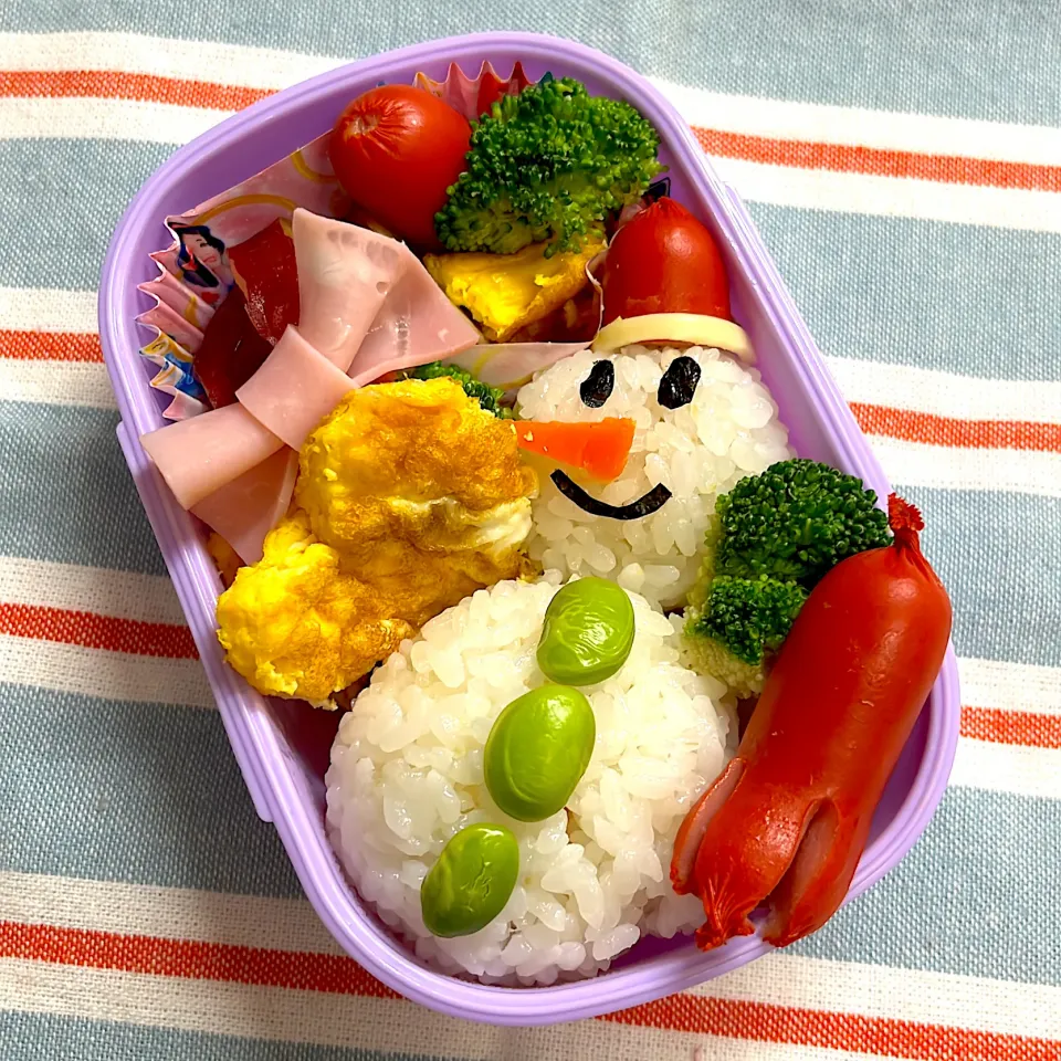 Snapdishの料理写真:雪だるま弁当⛄️|さつまいもさん