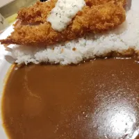 Snapdishの料理写真:海老フライカレー|osakana555さん