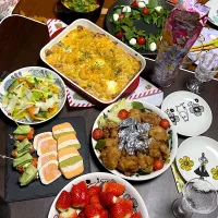 Snapdishの料理写真:2021年クリスマスパーティ🎄|ちゅらちゃんさん