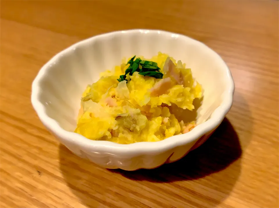 Snapdishの料理写真:🥔インカの目覚めでポテサラ🥔|AK@Night Cookerさん