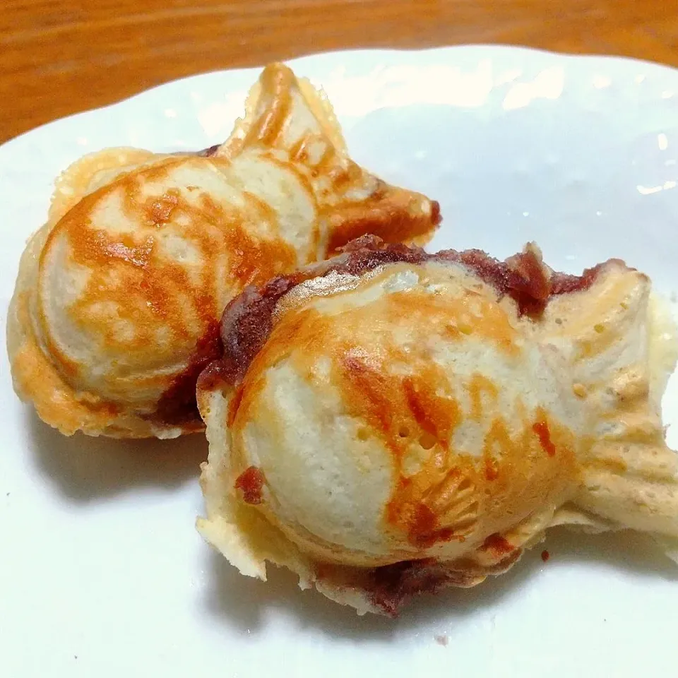 ミニたい焼き機でたい焼き|まきごろうさん