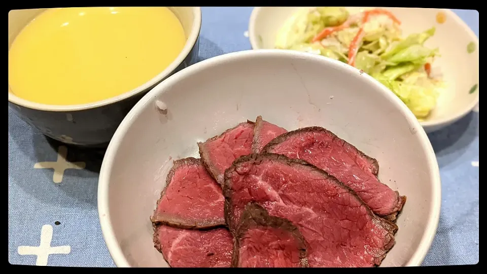 お家でローストビーフ丼|えびフライさん