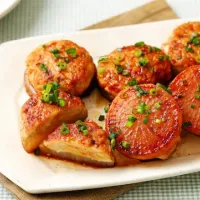 大根つくねのバターしょうゆステーキ|ヤマサ醤油公式アカウントさん