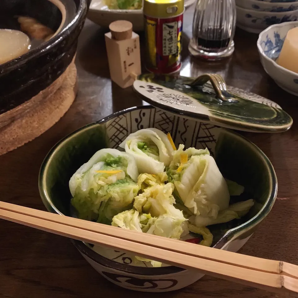 Snapdishの料理写真:かっぴーさんの料理 手作り 白菜漬け💕|kayoさん