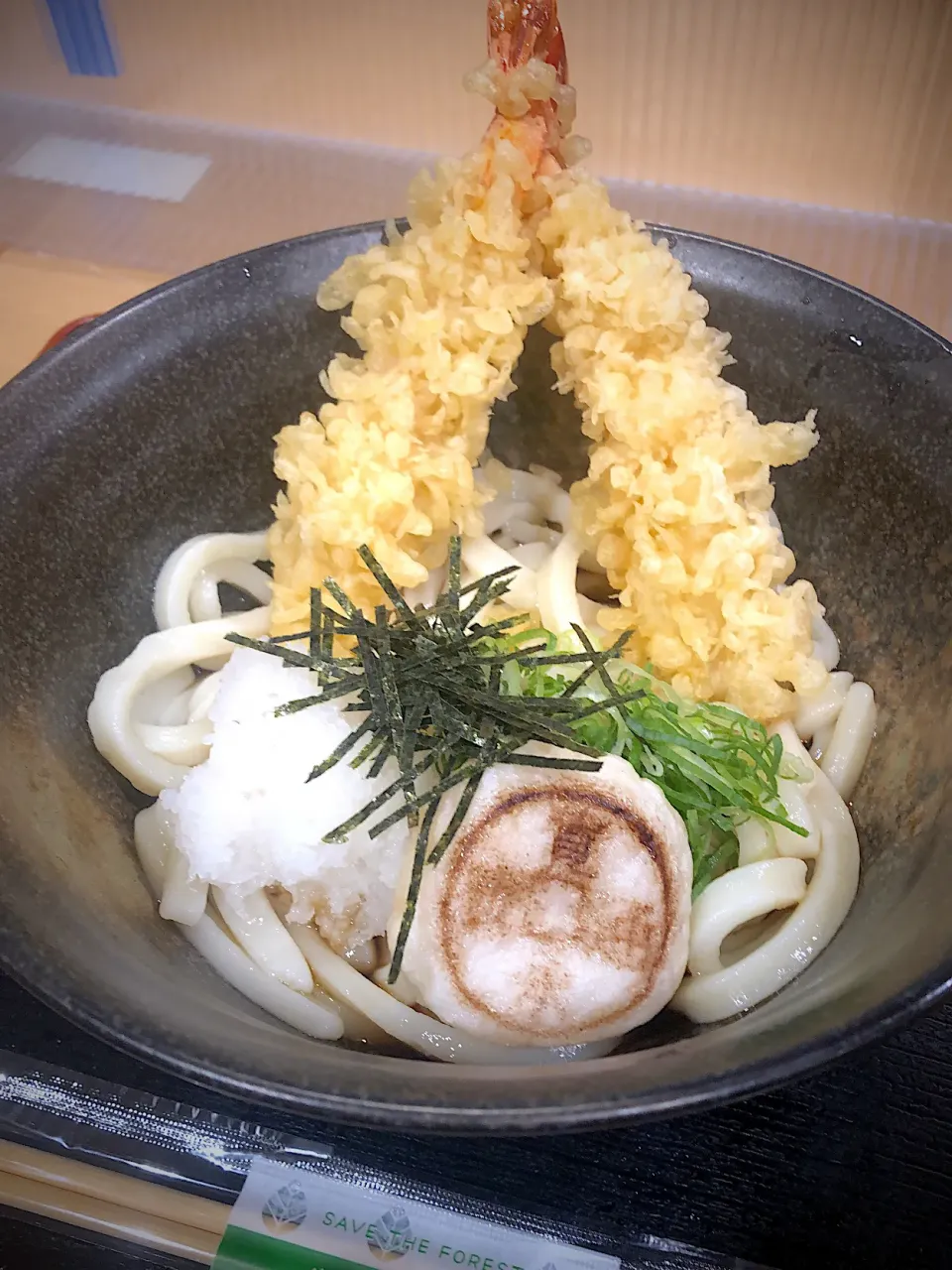 海老天ぶっかけ讃岐うどん温|藤本 ひろきさん