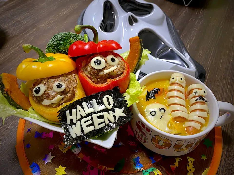 Snapdishの料理写真:🎃ハロウィン👻ご飯で〜す★|♡ｎｏｎ♡さん