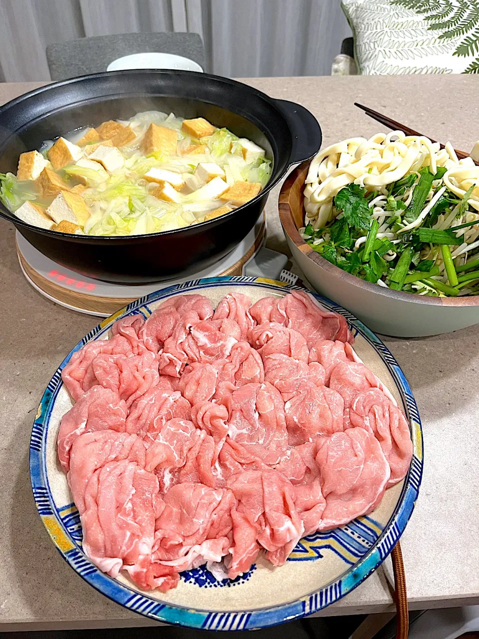 お野菜たっぷり豚しゃぶ鍋🍲！|Mayumiさん