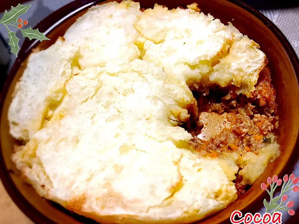 Snapdishの料理写真:cocoaさんの料理 Cottage pie - イギリスのママの味コテージパイ|cocoaさん