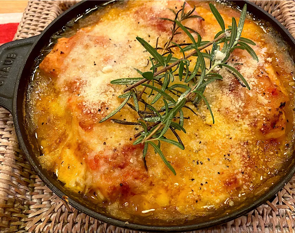 鶏胸肉の重ね煮ソース(🍅、玉ねぎ、白ネギ)|ゆすらうめさん